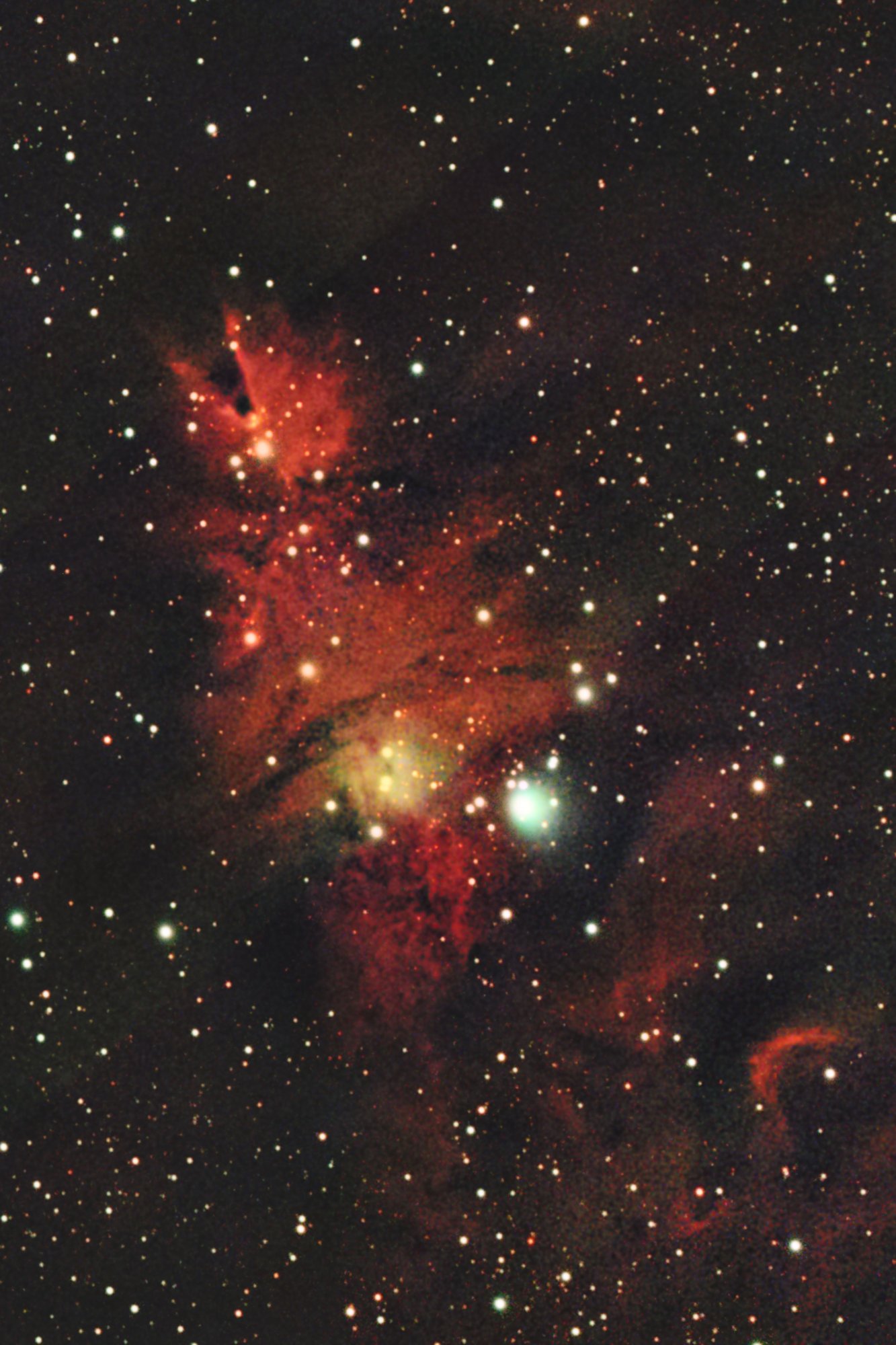 Christmas Tree Nebula photographed from Spencer Shadow Ranch