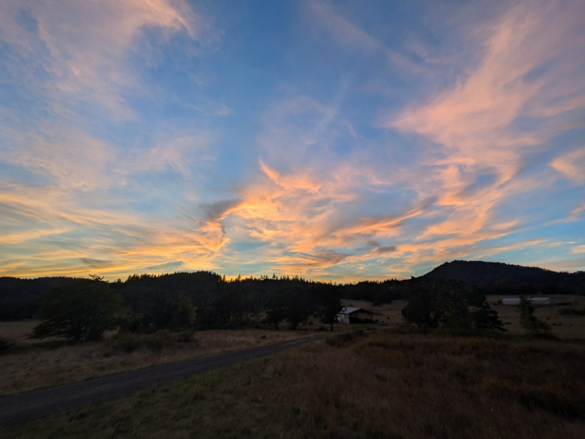 Sunset over Spencer Shadow Ranch